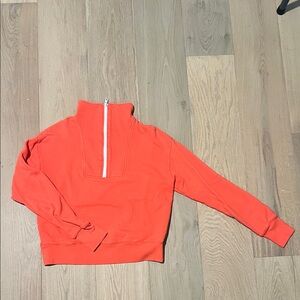 Sundry Orange Half-Zip Sweater